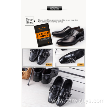 shoe care shine product professional leather wipes